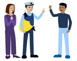 Polizist verteidigt Opfer von Gewalt