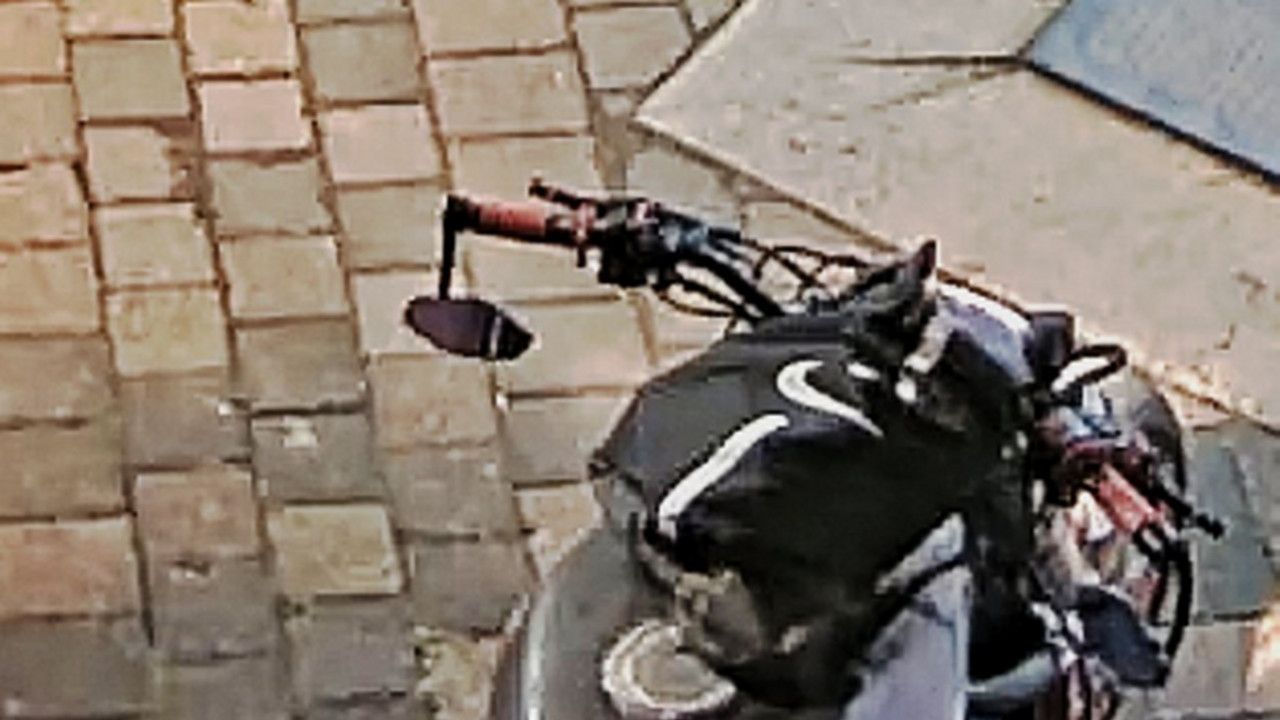 Motorrad des Tatverdächtigen