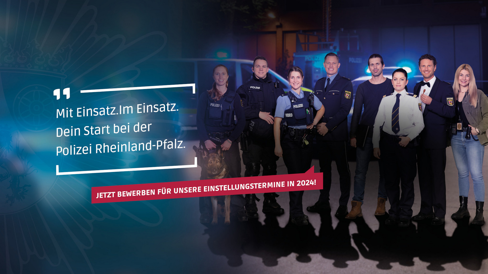 Team der Polizei Rheinland-Pfalz
