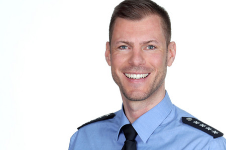 Leiter der Polizeidiensthundestaffel, Christian Bachmann