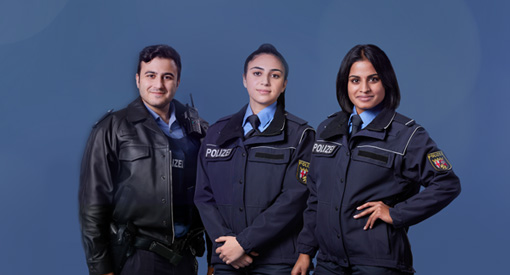 Polizist und Polizistinnen der Polizei RLP