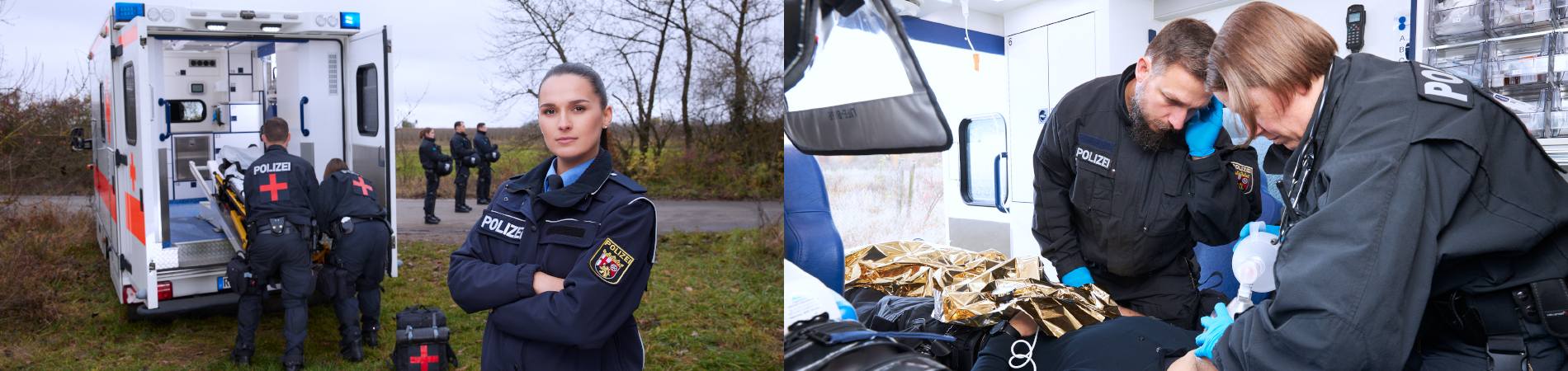 Rettungswagen, Patient in Behandlung