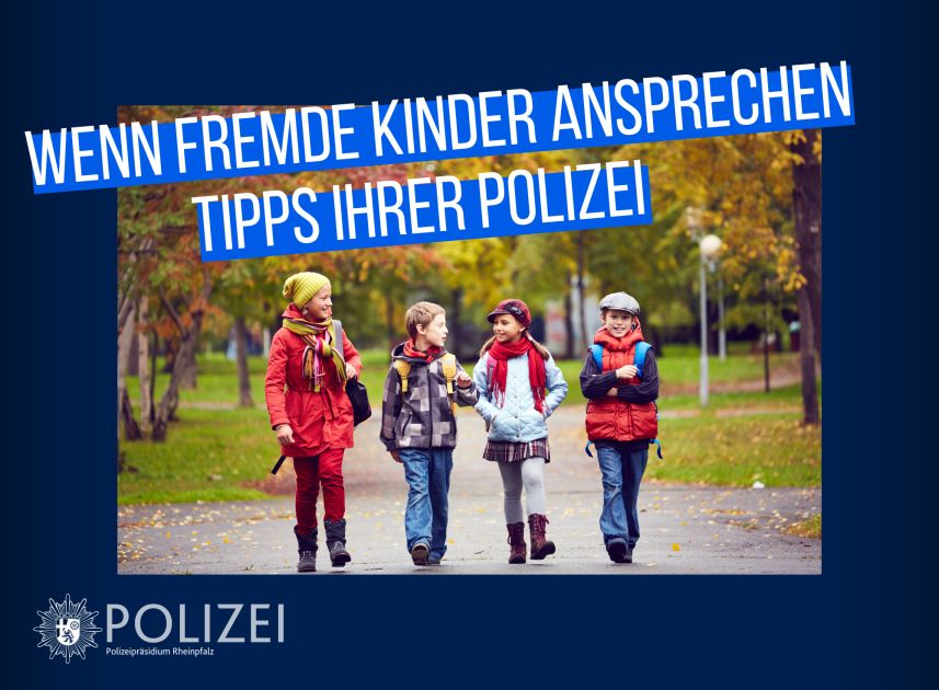 Infoflyer zum Thema "Wenn Fremde Kinder ansprechen"