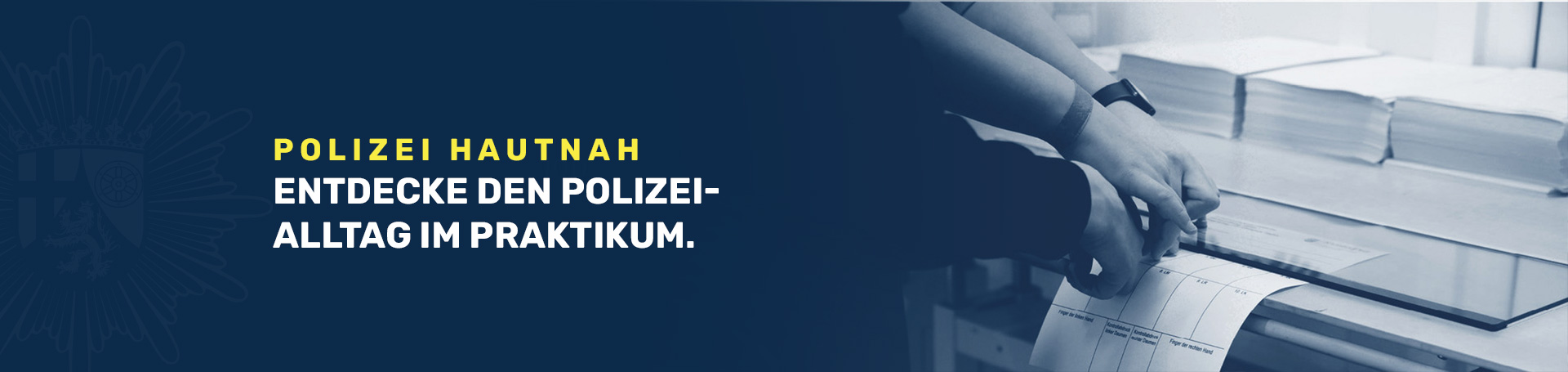 Polizei hautnah - erlebe die Polizei Rheinland-Pfalz bei einem Praktikum