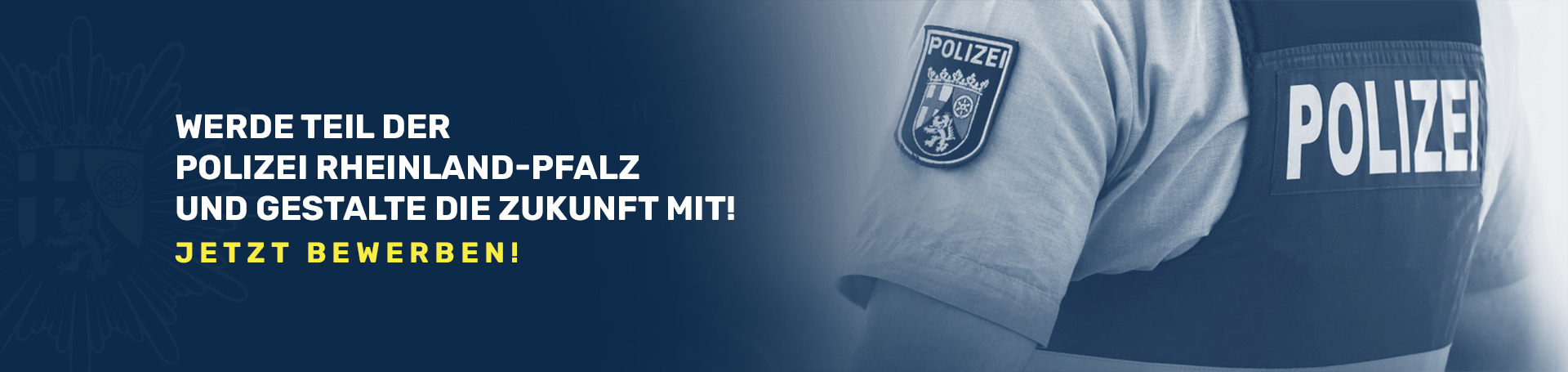 Werde Teil der starken Gemeinschaft der Polizei Rheinland-Pfalz